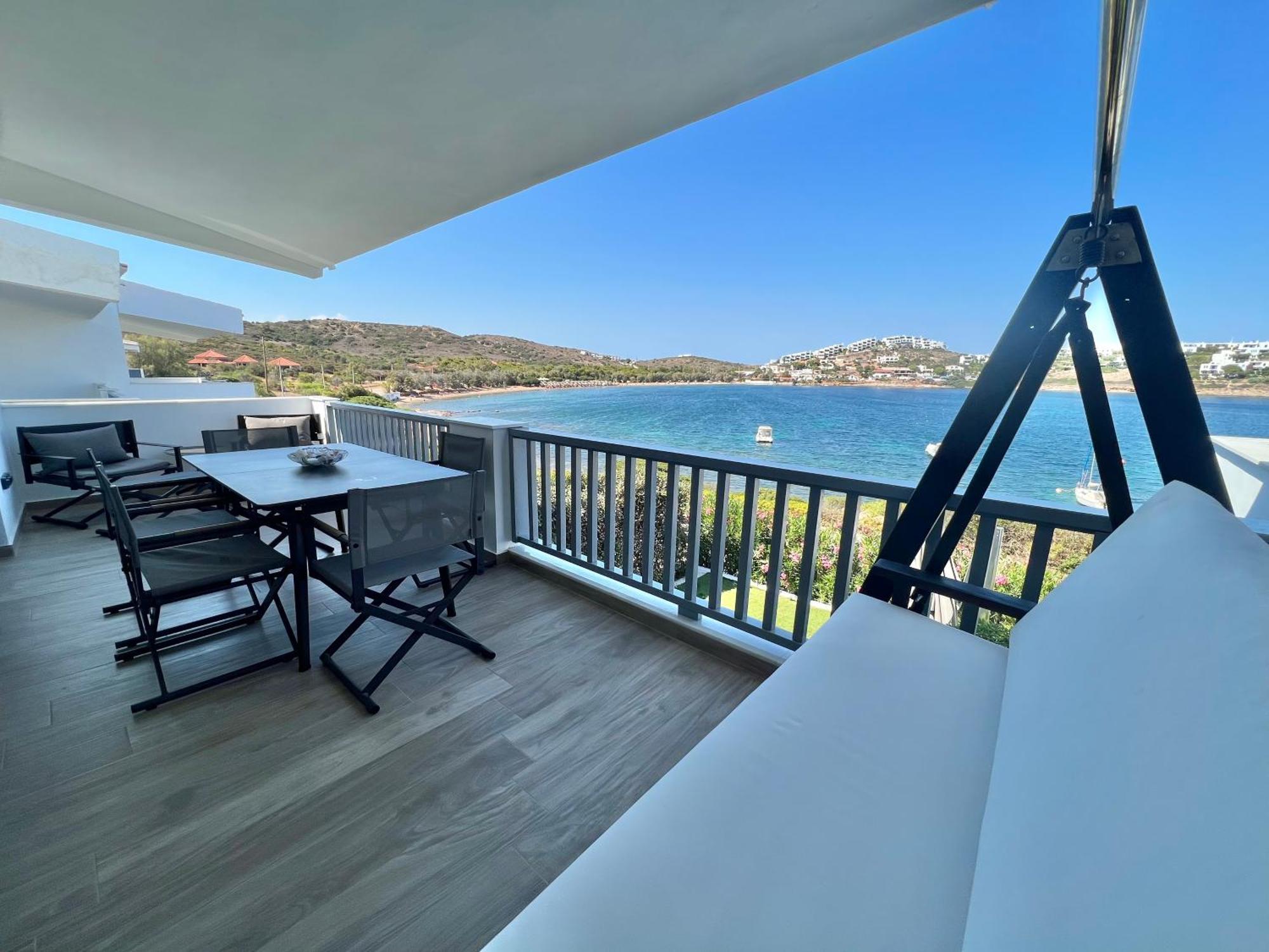 Sounio - Waterfront Luxury Spa Villa Pounta Zeza 170 Sqm On Private Beach 苏尼翁 外观 照片