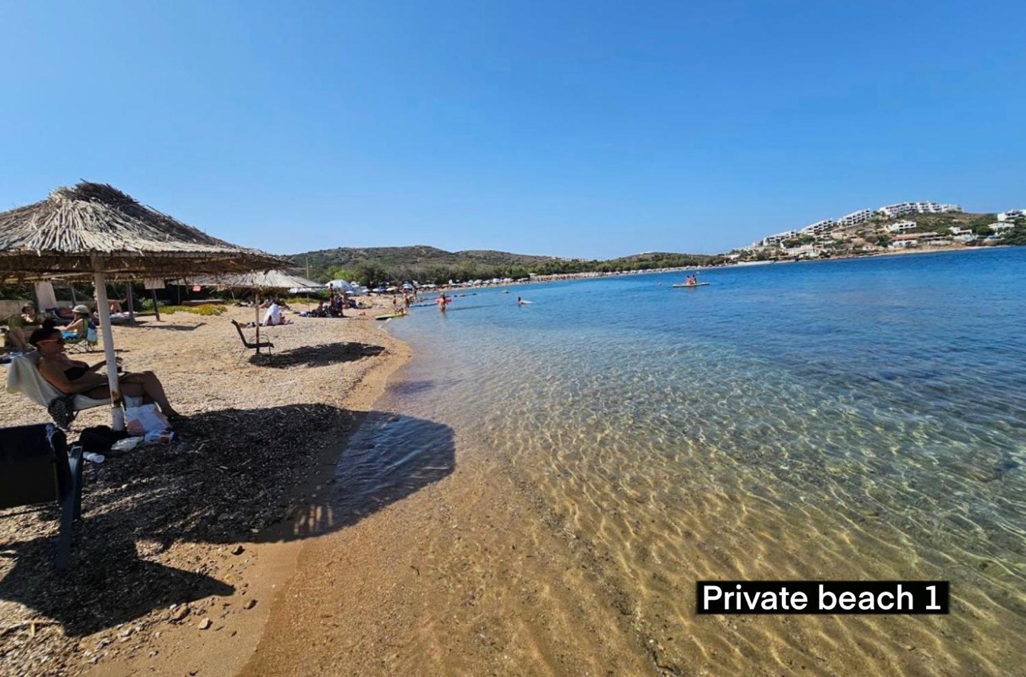 Sounio - Waterfront Luxury Spa Villa Pounta Zeza 170 Sqm On Private Beach 苏尼翁 外观 照片