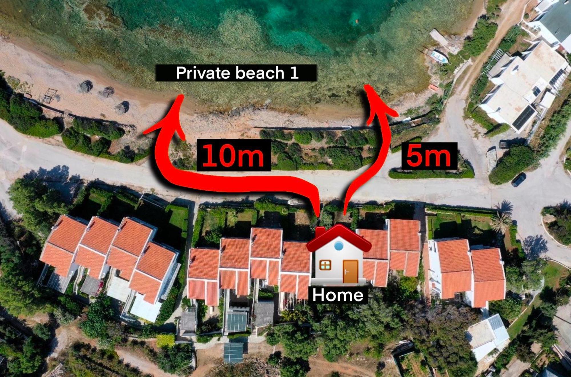 Sounio - Waterfront Luxury Spa Villa Pounta Zeza 170 Sqm On Private Beach 苏尼翁 外观 照片
